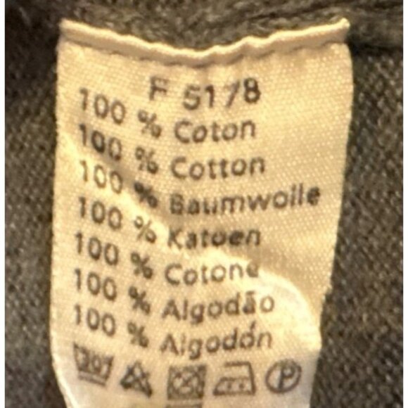 Lacoste Men Gray V-Neck Sweater Size 4 Med Cotton Long Sleeve Lightweight Preppy - Picture 4 of 6